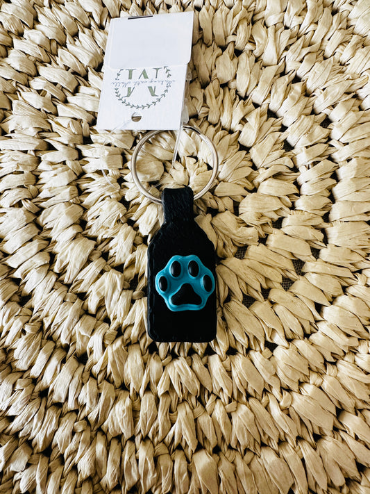 Panthers Pawprint Keychain
