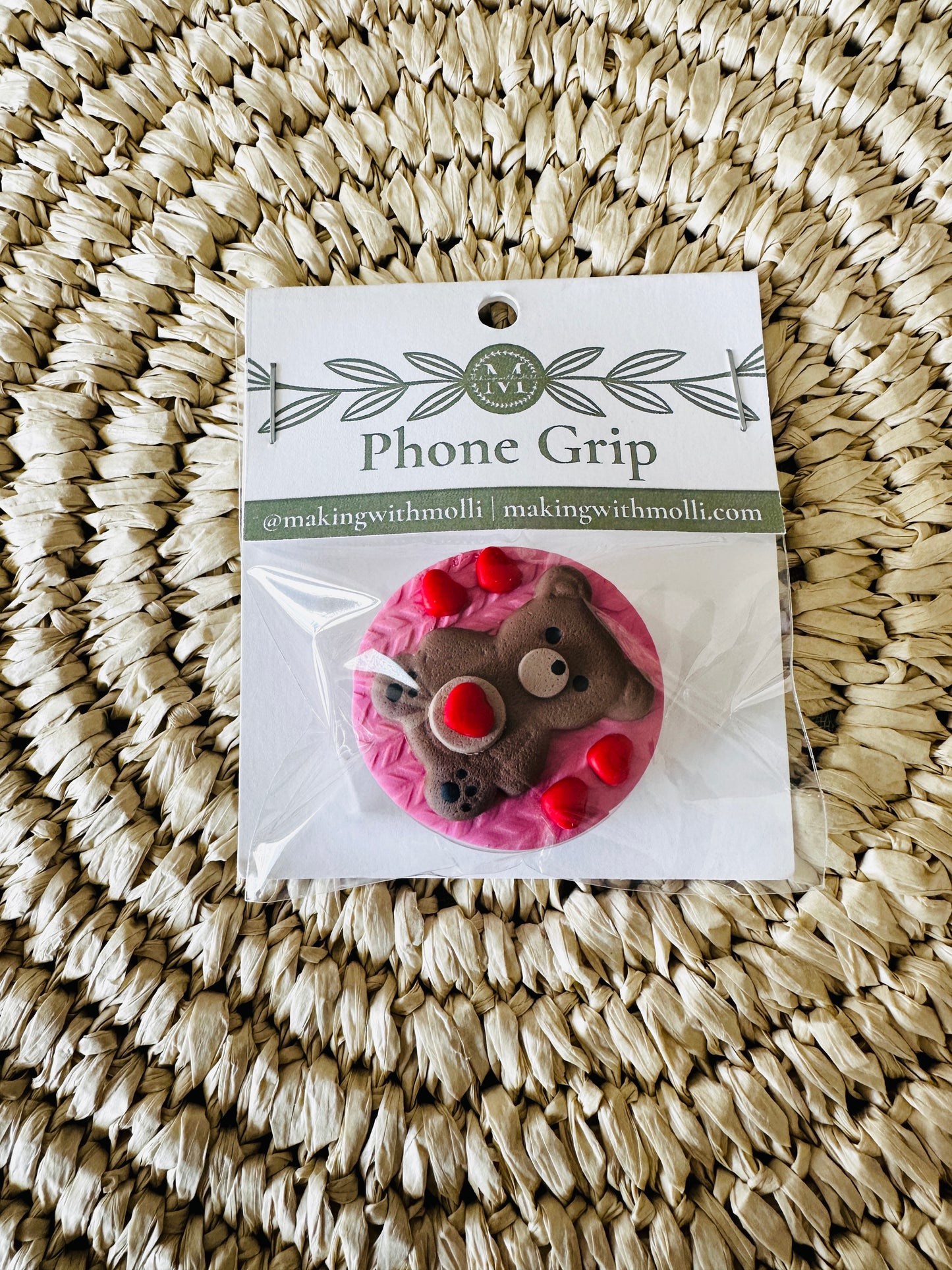 Teddy Bear Phone Grip