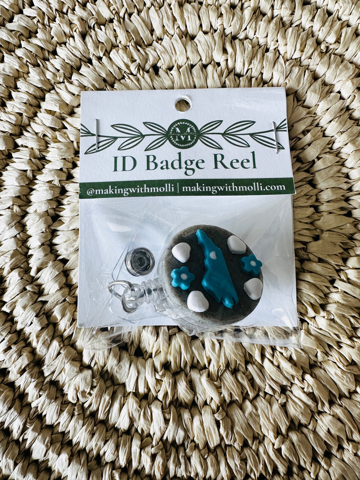 CLT ID Badge Reel Dark Grey
