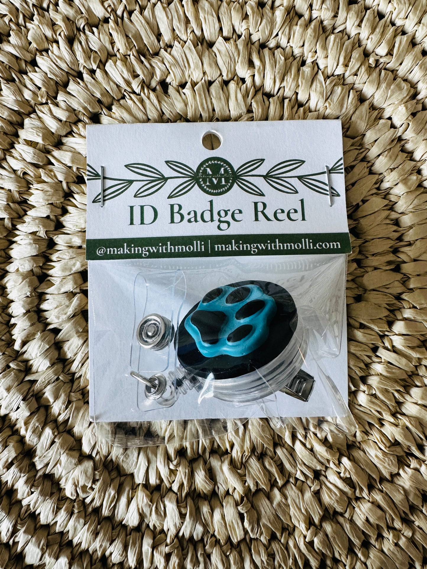 Panthers Pawprint ID Badge Reel