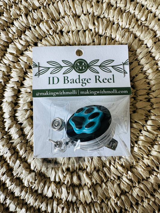 Panthers Pawprint ID Badge Reel