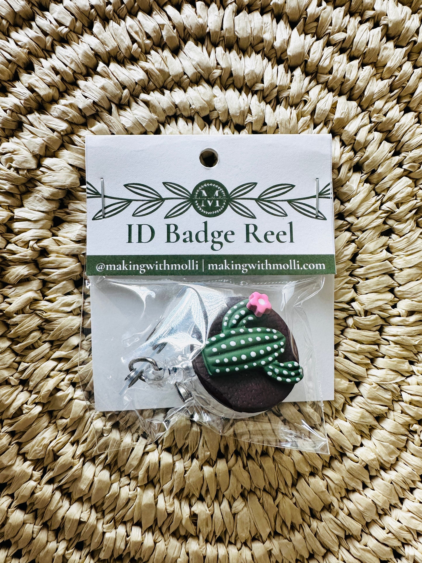 Cactus Badge Reel
