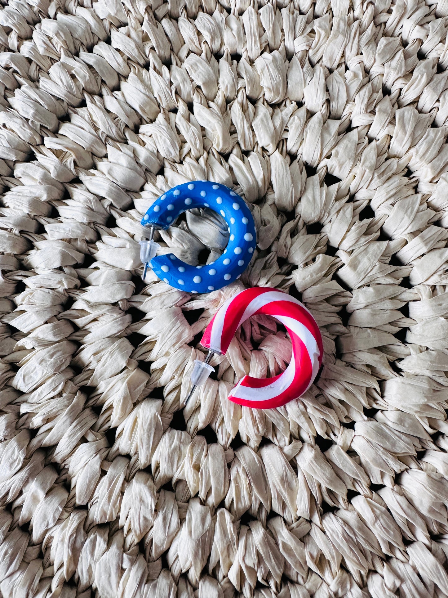 Red White and Blue Hoops