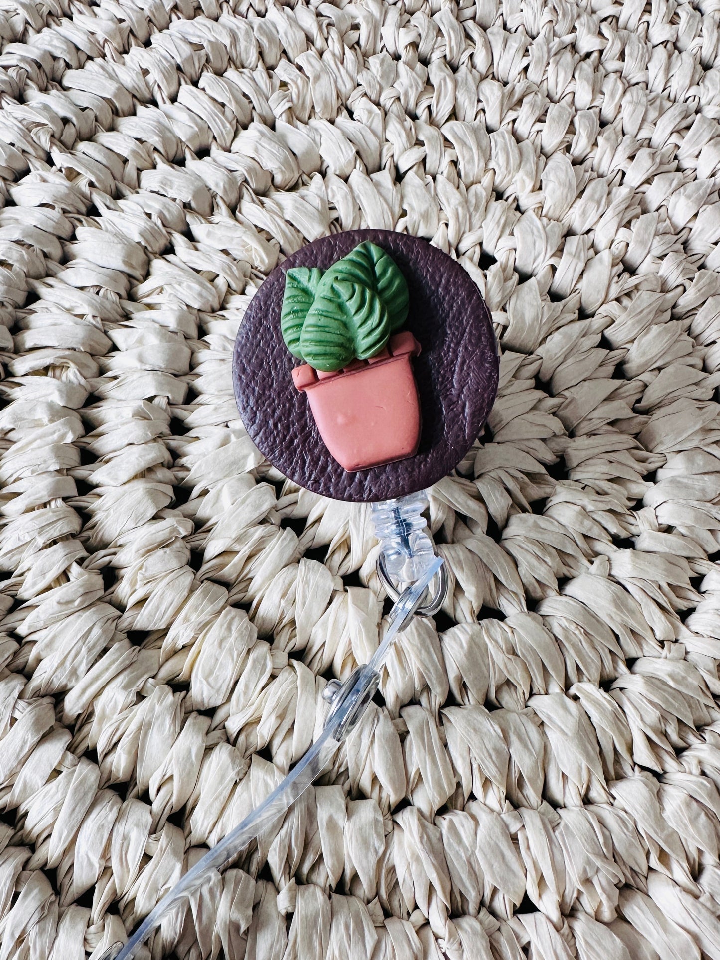 Potted Plant Badge Reel