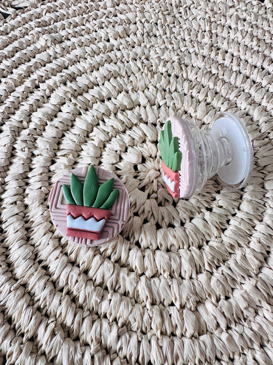 Potted Aloe Phone Grip