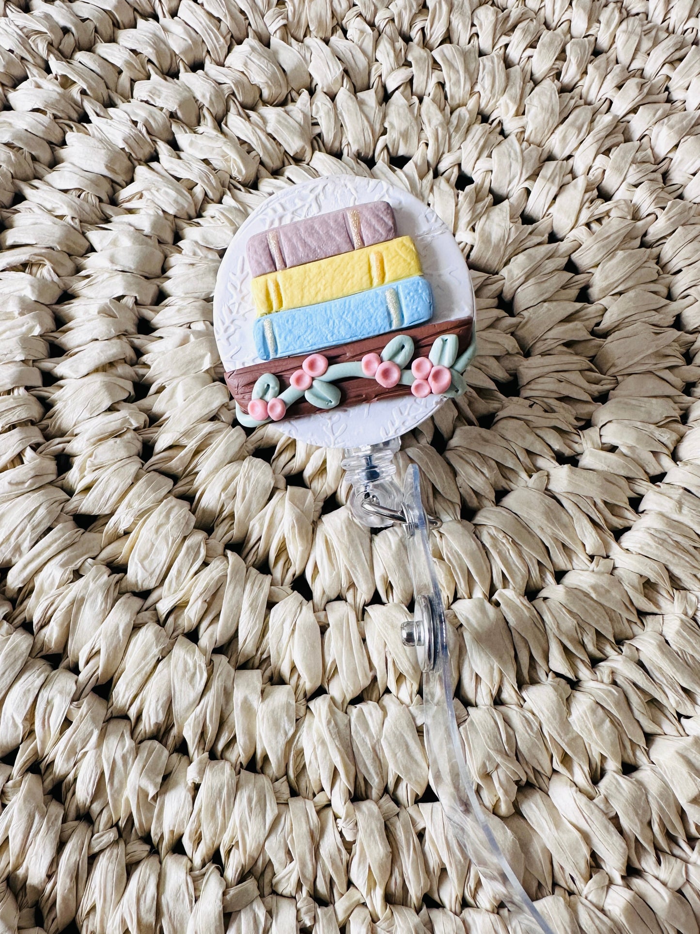 Book Stack ID Badge Reel