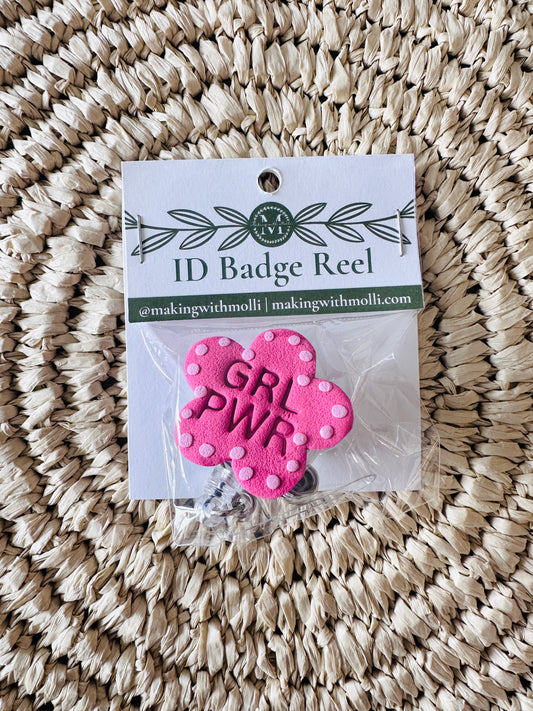 GRL PWR ID Badge Reel