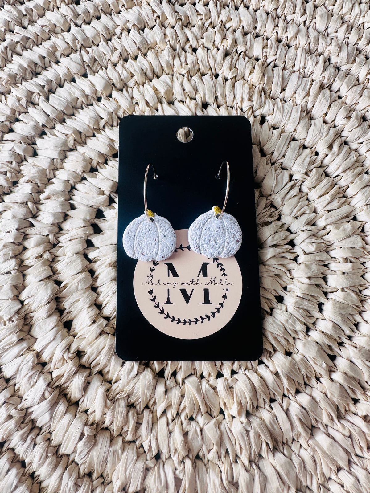 Speckled Pumpkin Dangles