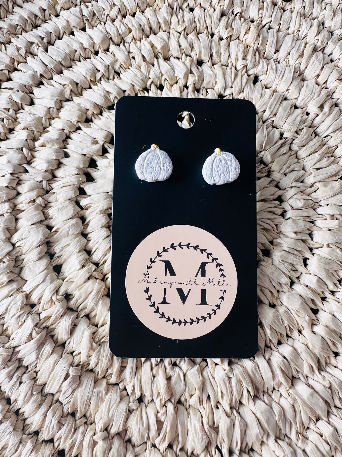 Speckled Pumpkin Studs