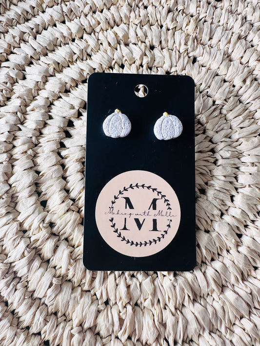 Speckled Pumpkin Studs